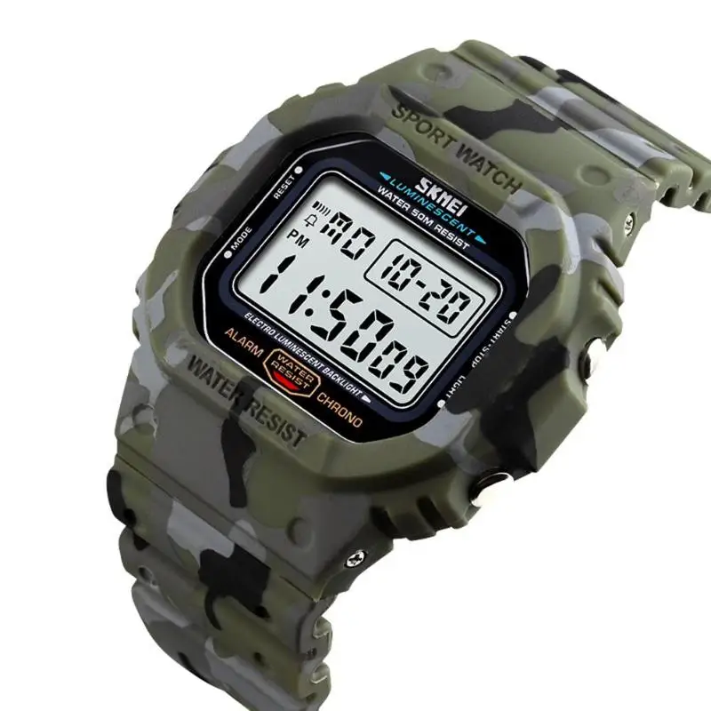 

SKMEI Outdoor Sport Watch Men Waterproof Digital LED Display Watches Men Electronic Wristwatches