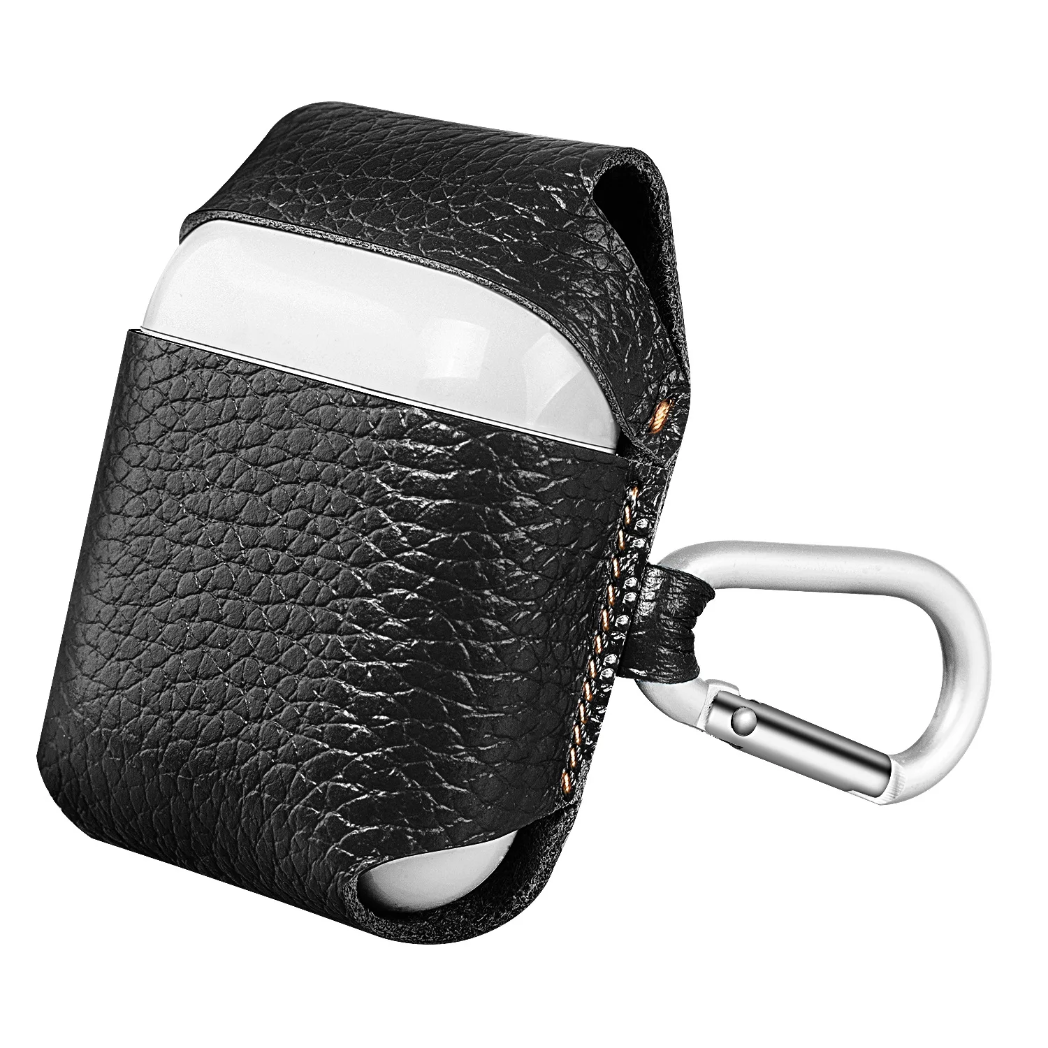 Bluetooth wireless Headphone bag for Apple AirPods Charging Protective Genuine Leather Earphone Cases Boxes Headphone Case Cover