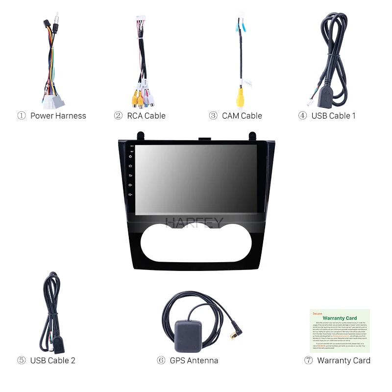 Top Harfey 9 inch Android 8.1 for Nissan Teana ALTIMA 2008-2012 Auto A/C Multimedia Player HD Touchscreen Radio with GPS Navi WIFI 3