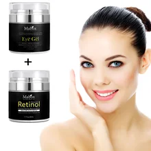 Увлажнитель для лица крем и крем для глаз Витамин Е коллаген ретин против морщин акне Гиалуроновая кислота зеленый чай отбеливающий крем