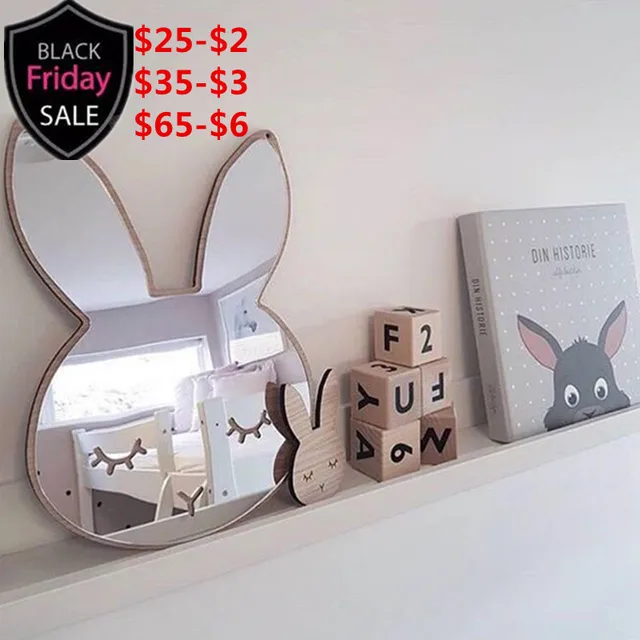 Kid Bedroom Nursery Decoration Shatterproof Acrylic Mirror Batman Kid Bedroom Nursery Decoration Shatterproof Acrylic Mirror Batman Bunny Crown Heart Erfly Cloud Garden Wall Art