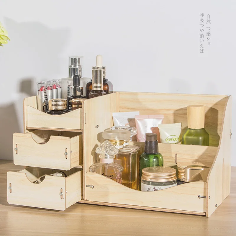 

Hote Sale Makeup Box Organizer Jewelry Necklace Nail Polish Earring Plastic Storage Box Home Desktop Organizer For Cosmetics