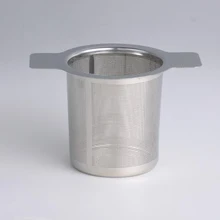 60 мм ситечко для чая из нержавеющей стали с двумя ушами, мелкоячеистый фильтр для заварки чая, тонкое многоразовое ситечко, кухонные аксессуары для чая