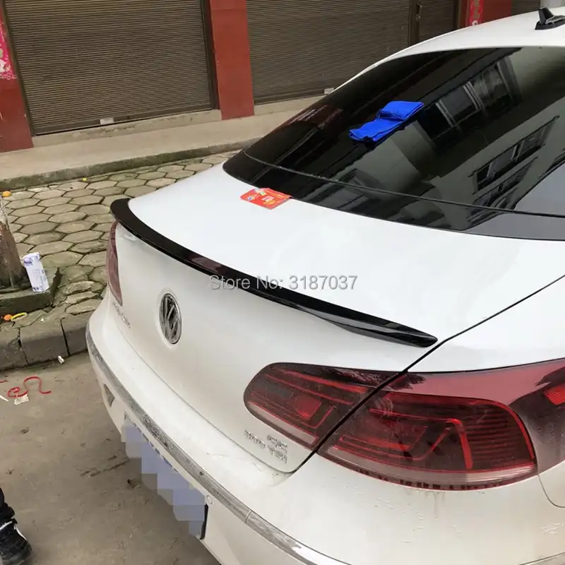 AniFM ABS Material Rear Spoiler V style for Volkswagen VW Passat CC 2009-2016