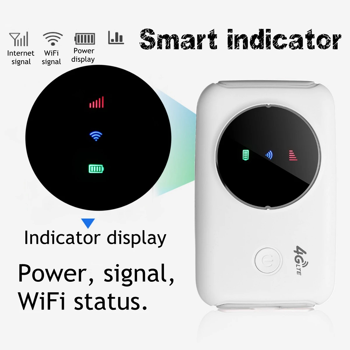 

Portable 4G Router LTE 4G Wireless Router Mobile Wifi Hotspot SIM Card Slot Mobile Hotspot Portable Car LTE Router