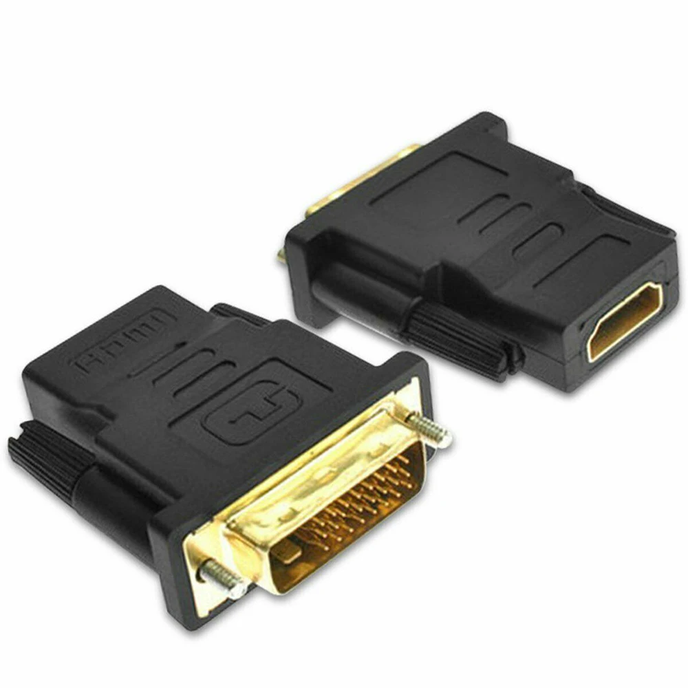 1080P штекер мужской и женский кабель HDMI-DVI конвертер 24k позолоченный DVI 24+ 1 к HDMI адаптер Кабели для HDTV проектор монитор