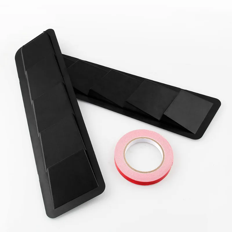 

2pcs Fits 17X5 Inch Universal Hood Vent Louver Air Cooling Panel Trim Set Black ABS