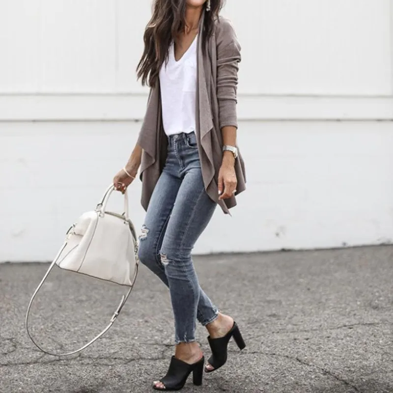 

2018 Fashion Autumn Women Suede Faux Leather Jackets Female Biker Bomber Asymmetrical Lapel Coats