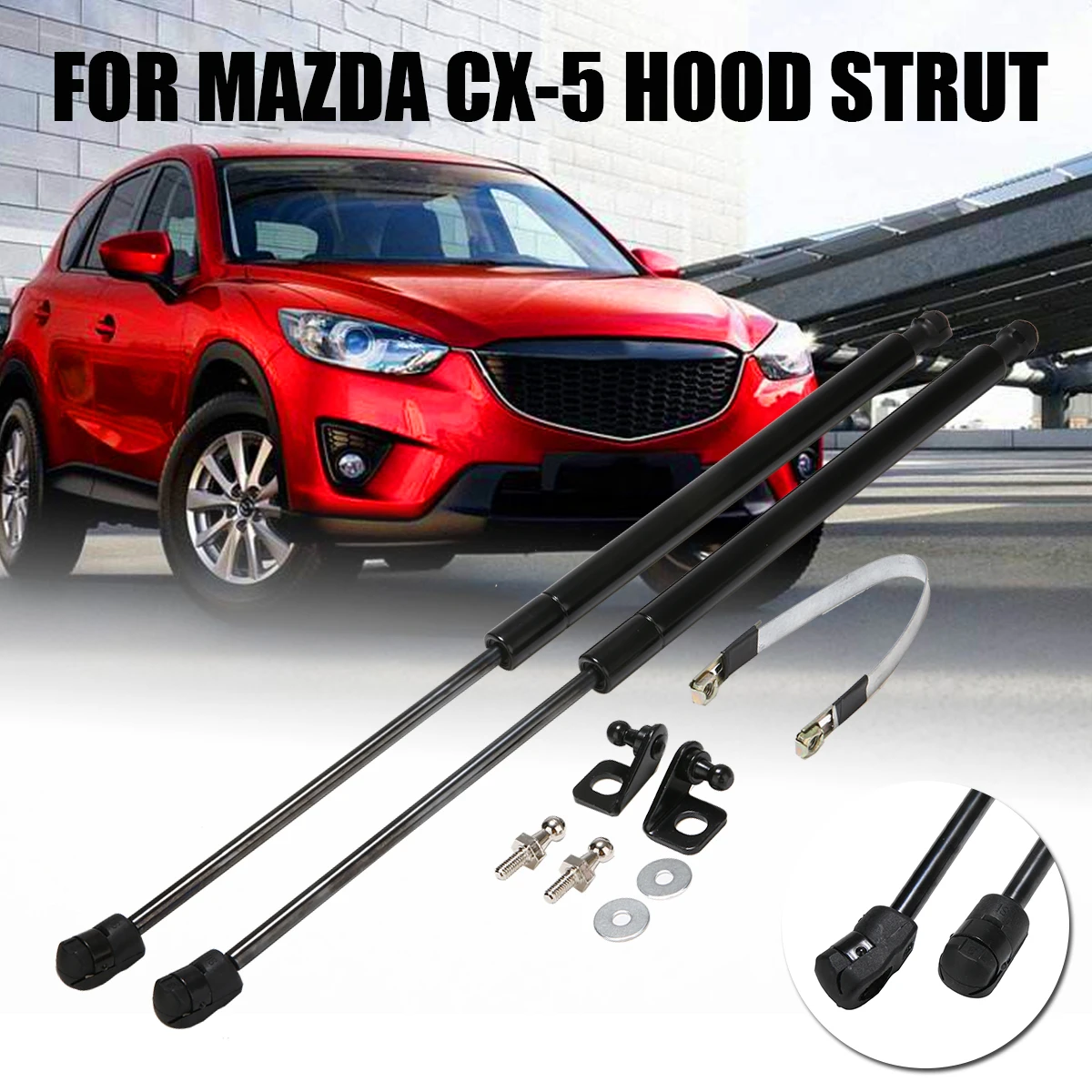 

High Quality New Arrival 1 Set Front Hood Engine Cover Strut Hydraulic Rod For Mazda CX-5 CX5 2017 2018