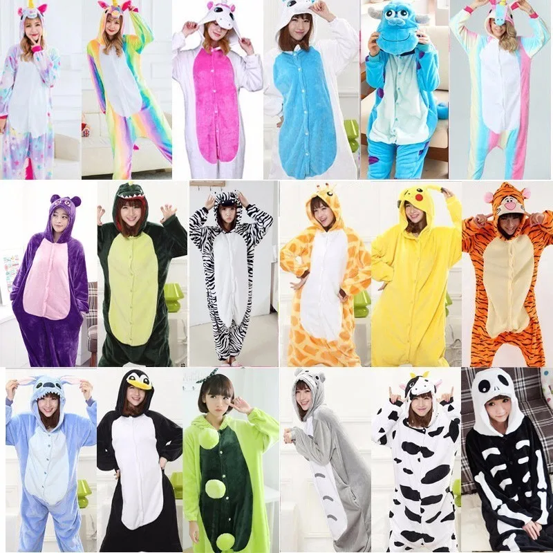 Новинка 2019 года Kigurumi пижамы для взрослых Единорог аниме панда Onesie костюм теплые зимние одеяло комбинезон единорог пижамы