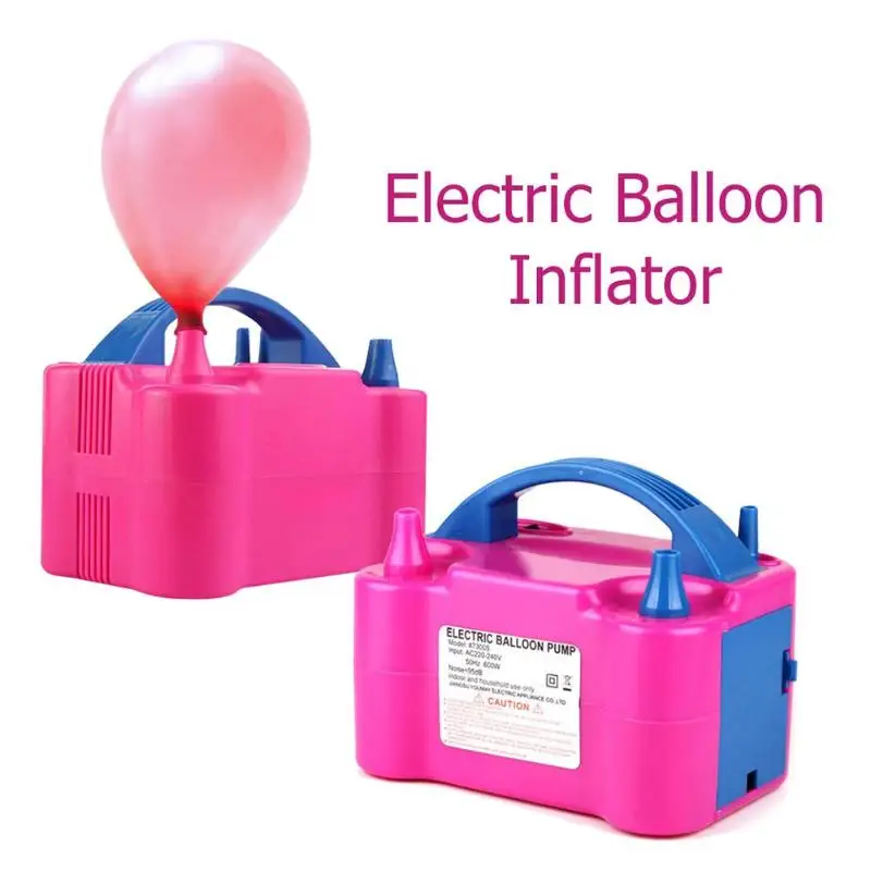 

Portable Double Hole Inflatable Electric Inflator Air Balloon Blower Pump Blower Air Compressor for Balloon with US/EU Plug