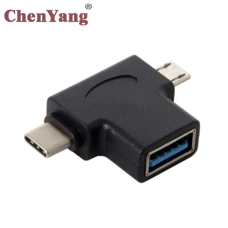

CYDZ Micro USB & USB 3.1 Type-CCombo to USB 2.0 A Female OTG Data Host Adapter