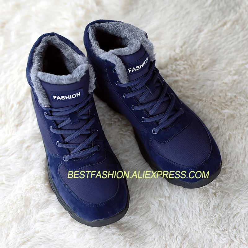 

Winter Shoes Men Sneakers Outdoor Shoes Casual Tenis Masculino Warm Snow Shoe With Fur Flats With High Top Cotton Moccasin 5