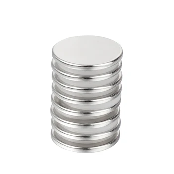 

6 Pcs 32x3MM Super Strong Neodymium Disc Magnets With Double-Sided Adhesive, Powerful Permanent Rare Earth Magnets Fridge