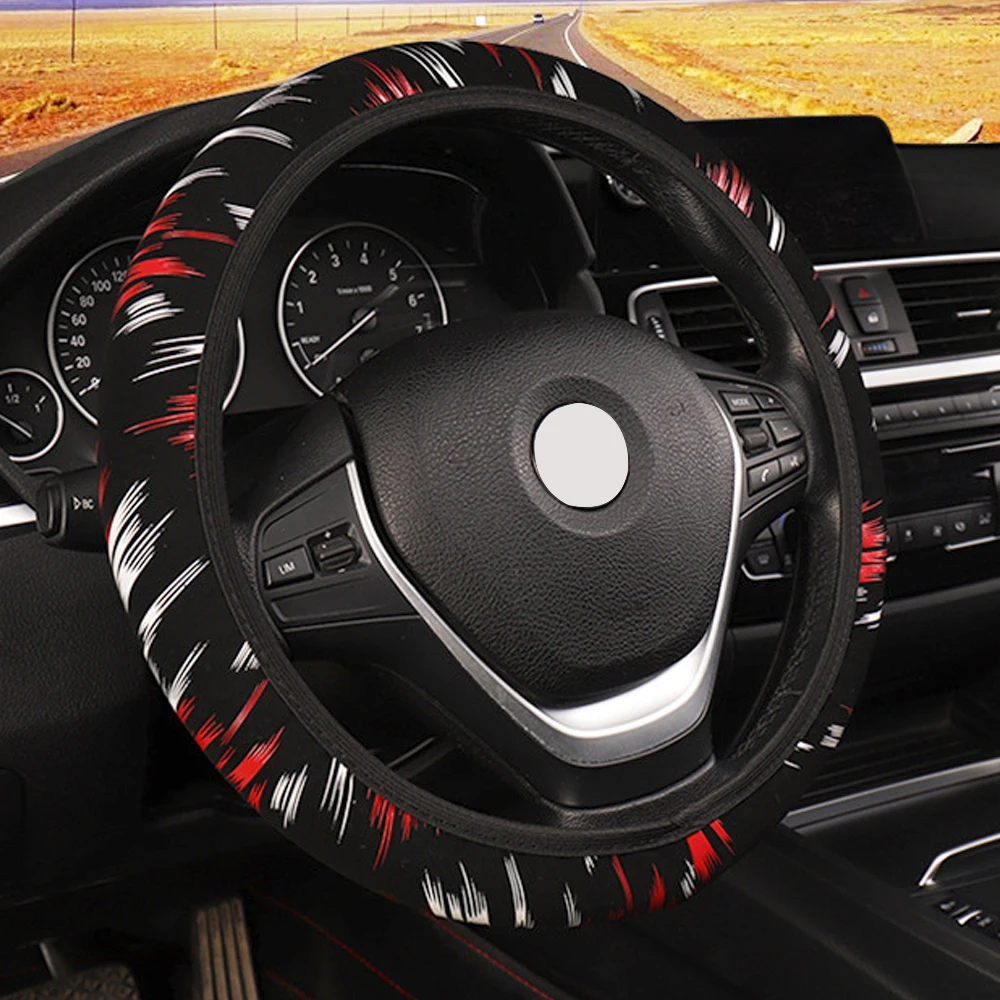 

LEEPEE Elastic Band Steering Wheel Cover Auto Supplies Car Steering-Wheel Cover Soft Skidproof Fashion Cars Accessories
