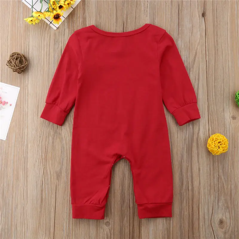 Emmababy الأزياء لطيف المولود الجديد الطفل أنا بوس رومبير وتتسابق عيد الميلاد الملابس هدايا للأولاد الفتيات الملابس قطرة السفينة