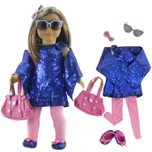 Модная кукольная одежда, набор игрушек, одежда для 1", американская кукла, повседневная одежда, много стилей на выбор, B06