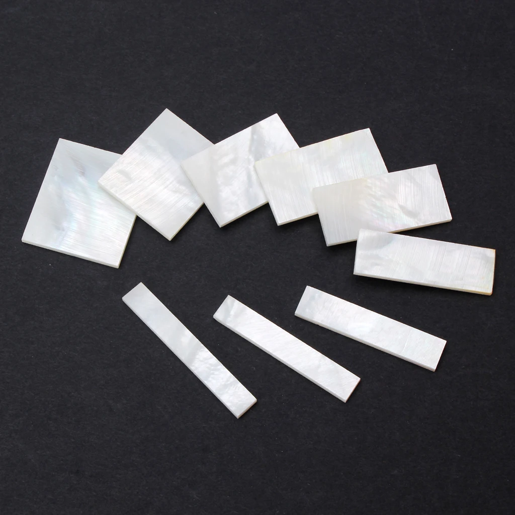 

DIY Inlays Material White Mother of Pearl Inlay Blank for Guitar Fingerboard Guitar Neck Musical Stringed Instrument Accessories