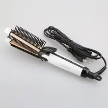 Kemei 3 в 1 Многофункциональный выпрямитель для волос щипцы для завивки волос с керамическим покрытием Складные щипцы для завивки волос стайлер для волос KM