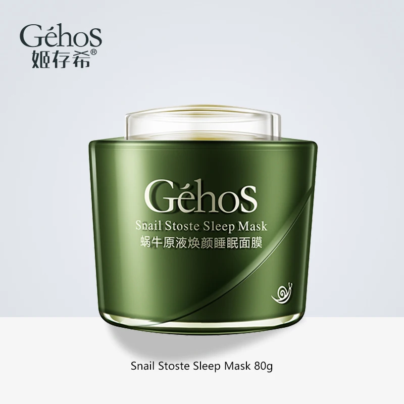 

GEHOS Snail Stoste Deep Moisturizing Hydrating Smooth Facial Sleep Mask Anti-Aging Whitening Wrinkle Night Skin Care Product