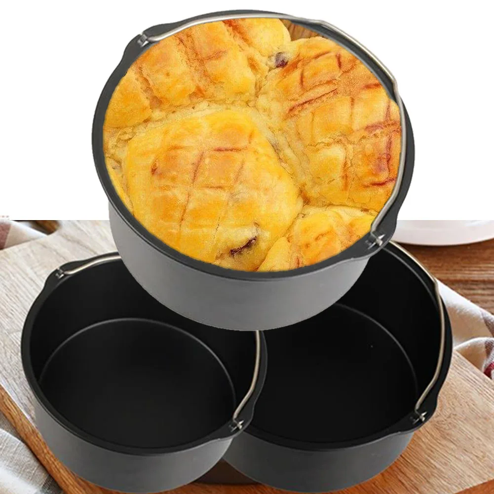 Air Fryer Use Sturdy Steel Pizza Pan Kitchen Utensil