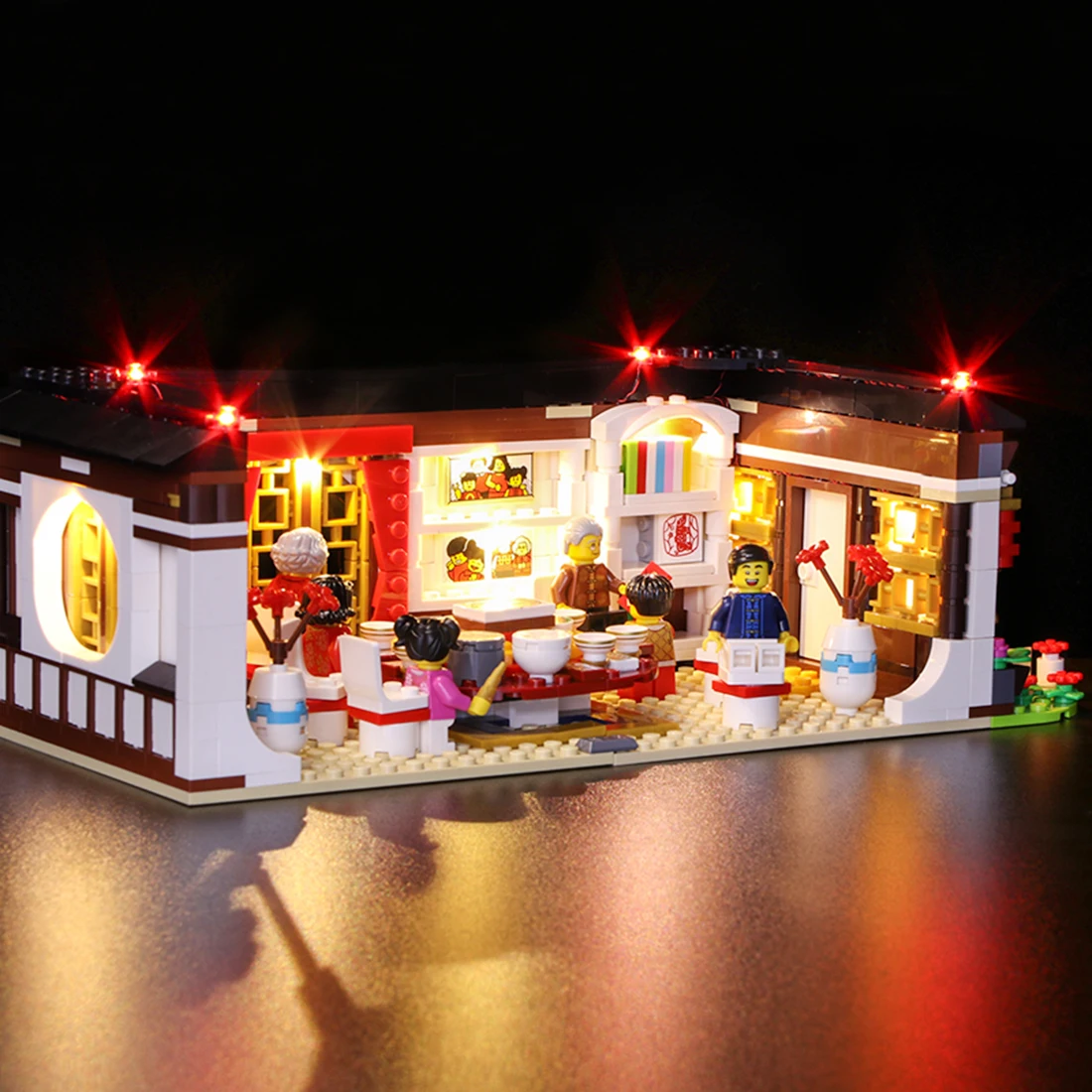 

Vonado Battery Operated LED Light Building Block Accessory Kit New Year'S Eve Dinner Birthday DIY Gift For Kids (Only LED Light)