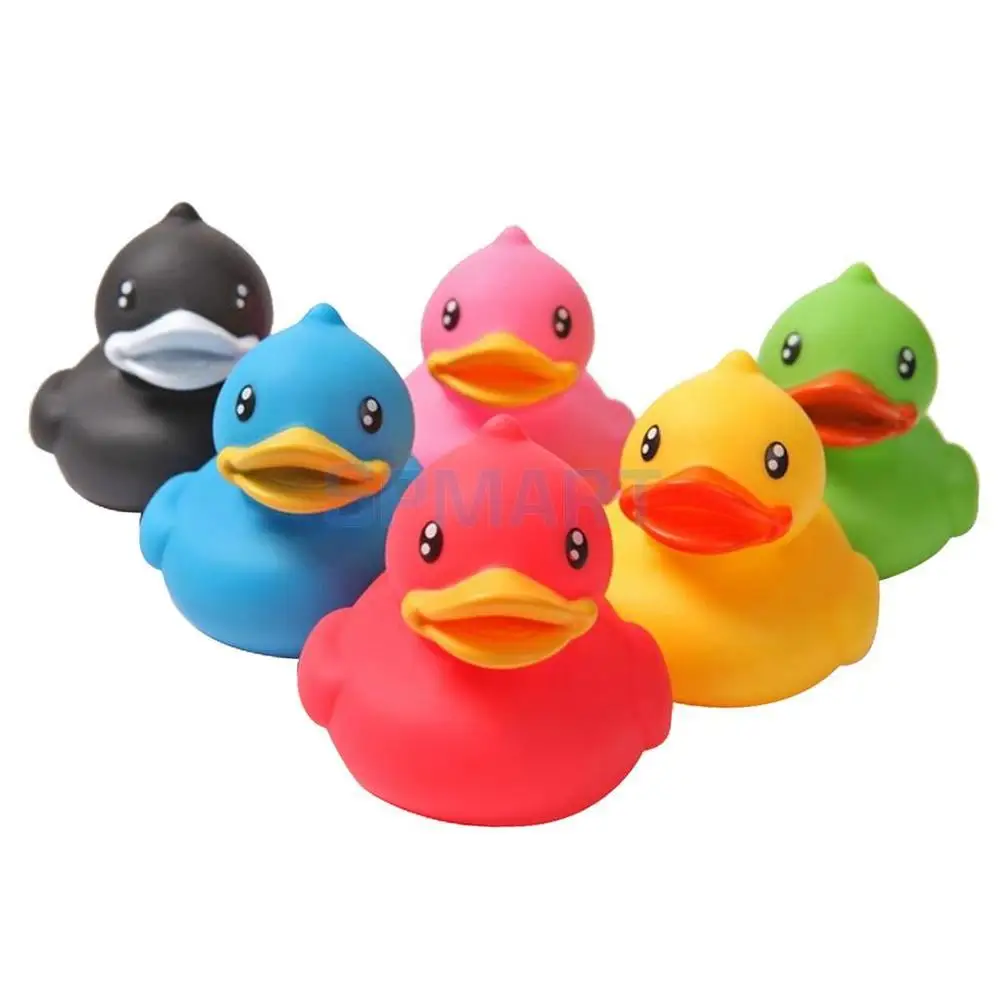 6 Pieces Of Rubber Ducks Sqeeze Sound Toy Dabbling Children Fun Baby Bath Duck | Игрушки и хобби