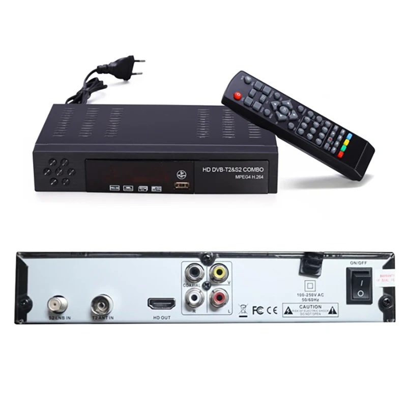 TTKK Eu Plug цифровой наземный спутниковый ТВ приемник Dvb T2 S2 комбо приставка 1080P видео