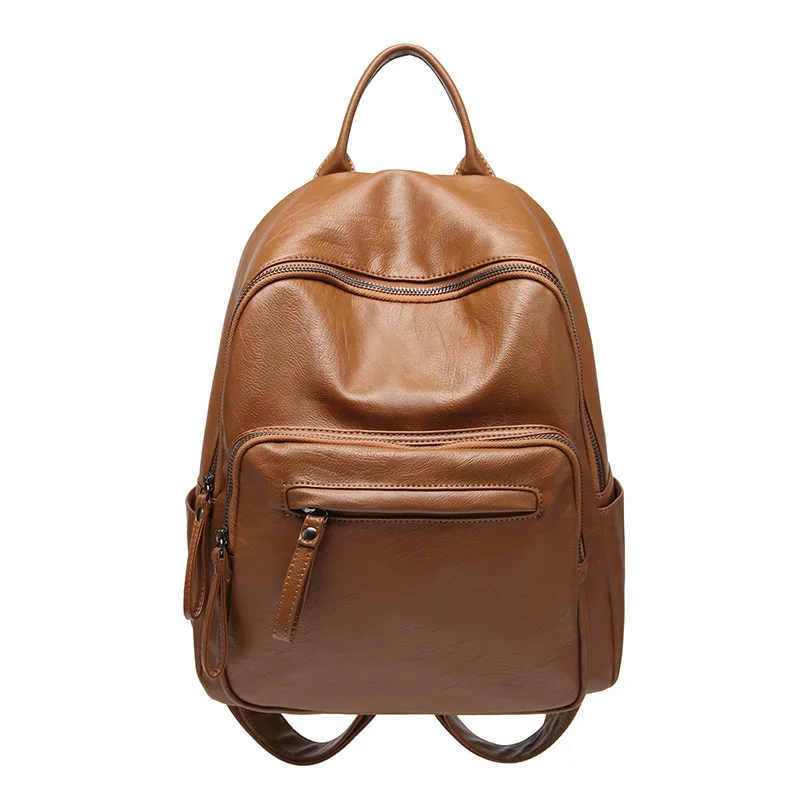 

women's backpacks Genuine Leather students school bags teenagers girls backpacks women travel bag 2019 New bolsas femininas C420