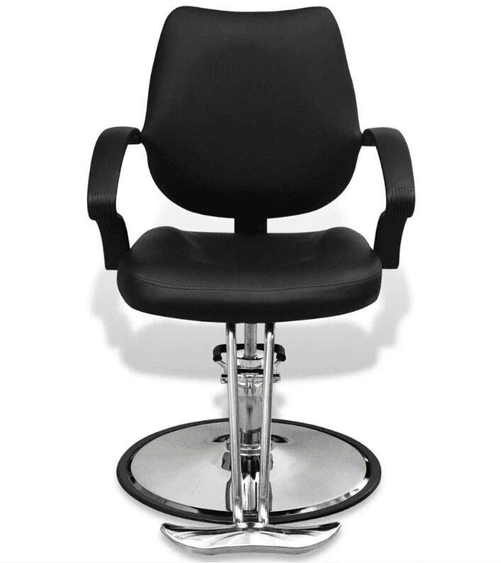 Vidaxl High Quality Barber Chair Imitation Leather Black Set Modern Design Office Executive Chair Black 360 Degree Swivel Chair