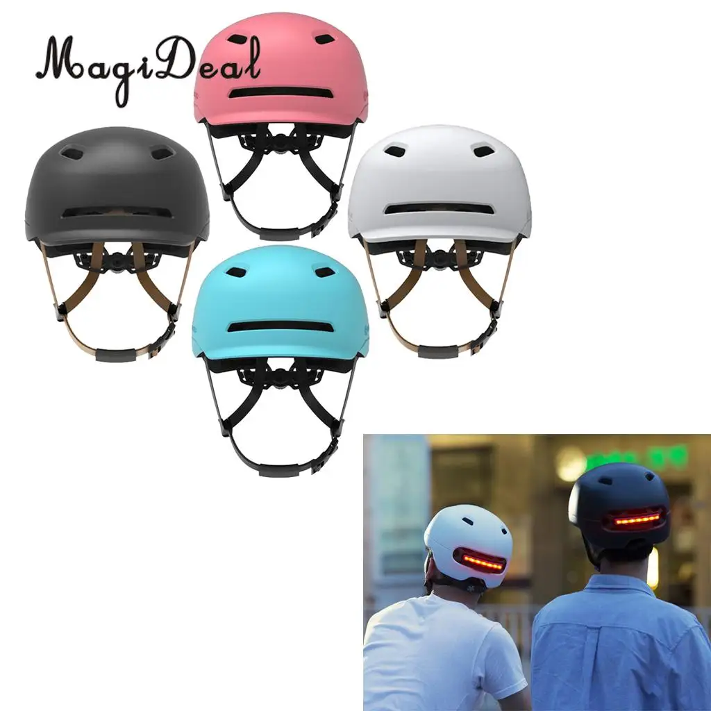 

Vented Outdoor Unisex Skating Safety Helmet LED Flashing for Cycling Scooter Skateboard Multi Sports Head Guard Protection Gear