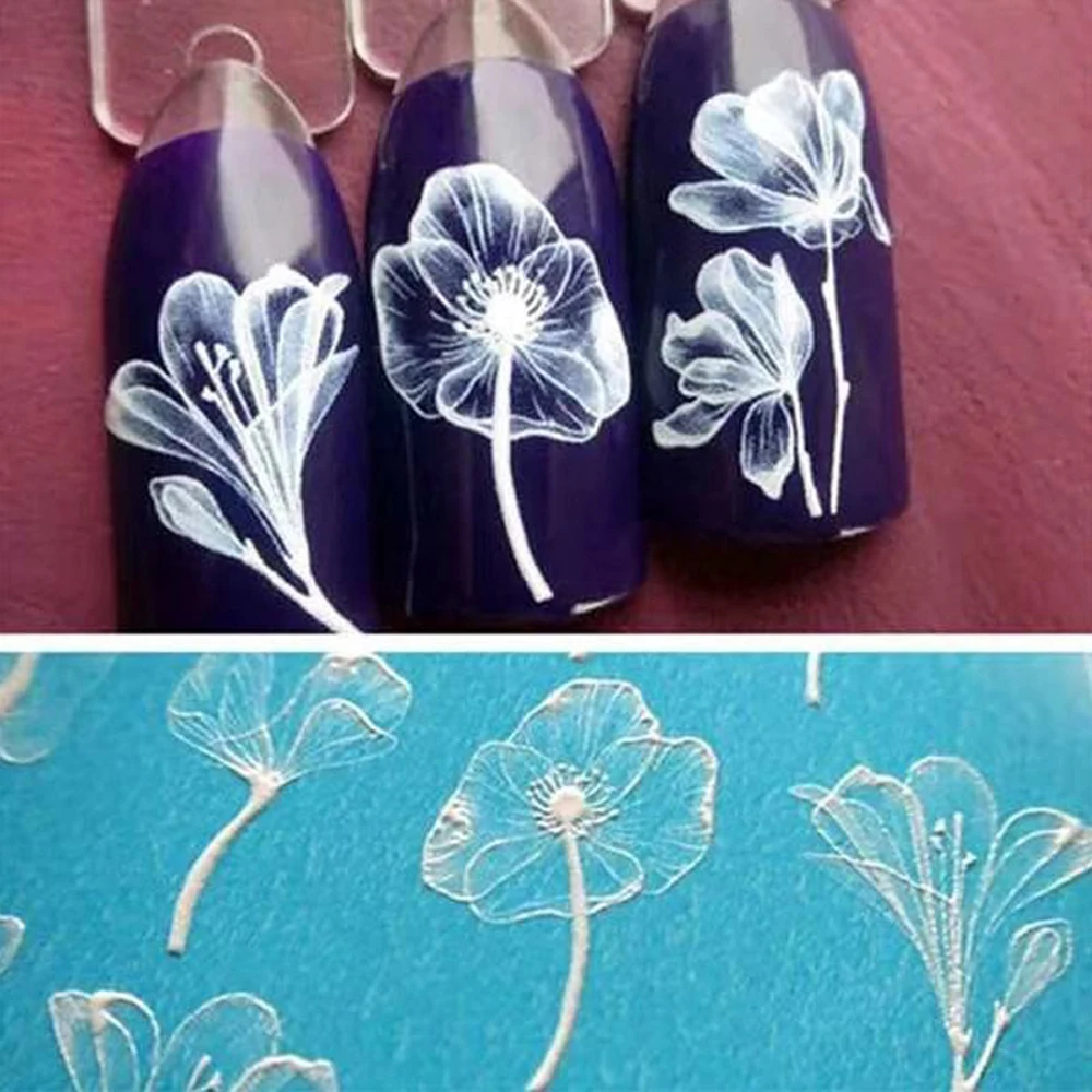 

1 Sheet Water Transfer Nail Sticker 6D Cute Animals Flamingo Bee And Flower Nail Art Slider Manicure Decoration