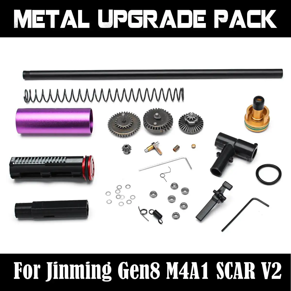 Обновленные шестерни пружинный триггер для игр Jinming Gen8 M4A1 SCAR V2 водяные гелевые