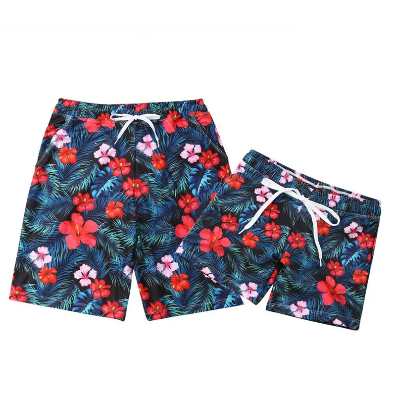 

Summer Family Matching Outfit Swimwear Parents Kids Floral Swimsuit Summer Bathing Suit Women Girls Bikini Men Boys Trunks