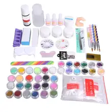 36 цветов маникюрные инструменты акриловый кристалл УФ гель для ногтей Набор для маникюра