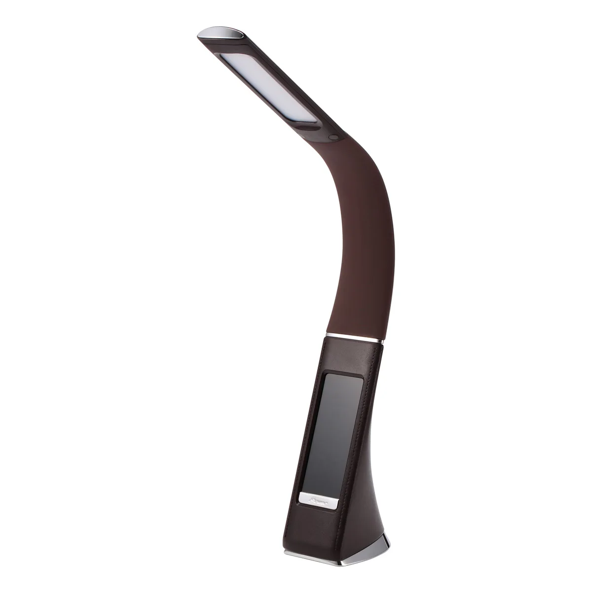 

Leather Texture Alarm Clock Calendar Touch Control LCD Display Table Desk Night Mini Reading Lamp
