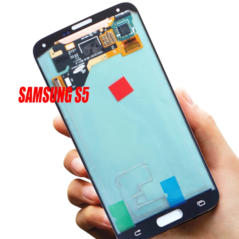 5,1 ''ЖК-дисплей для SAMSUNG Galaxy S5 G900 G900F, кодирующий преобразователь сенсорного экрана в сборе