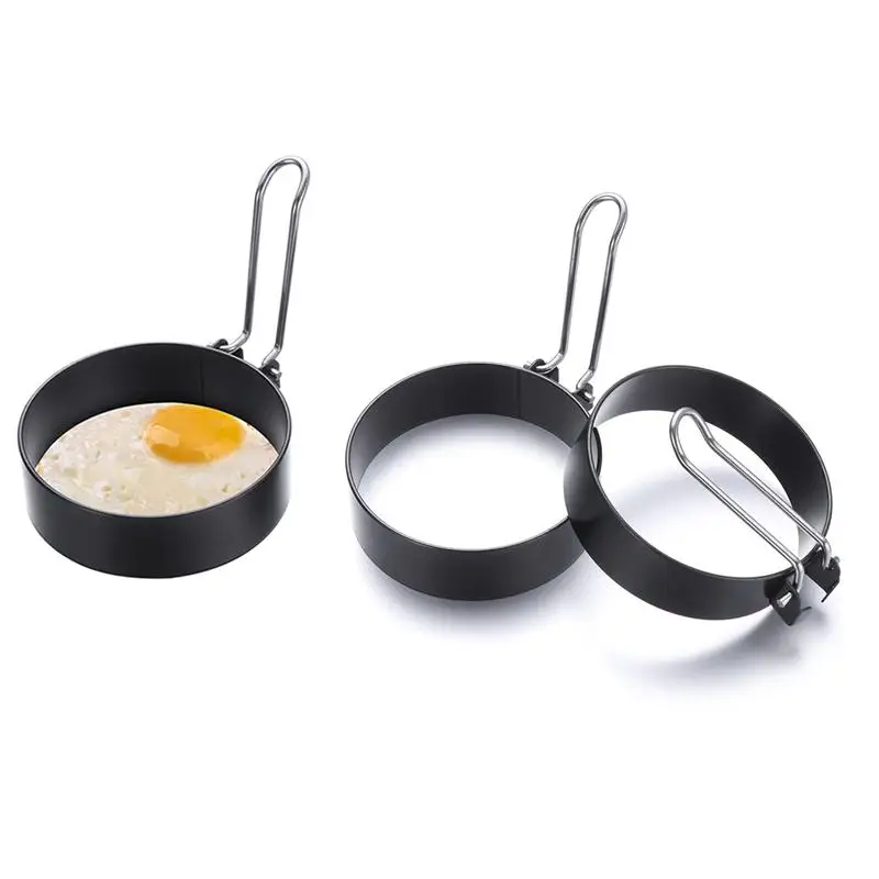 

Stainless Steel Cooking Mold Fried Egg Pancake Circle Non-Stick Egg Rings Kitchen Mould Tool