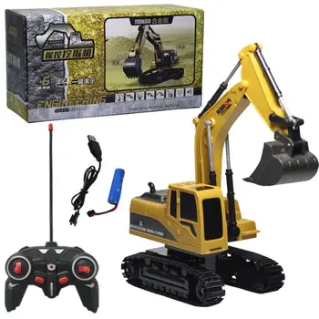 

1:24 Simulate Alloy RC Excavator with Remote Control Electronic Engineering Truck Toy