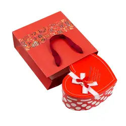 Новое волокно Ткань в форме сердца коробка торт полотенце для рук полотенце для свадьбы/дня рождения/День Святого Валентина подарки