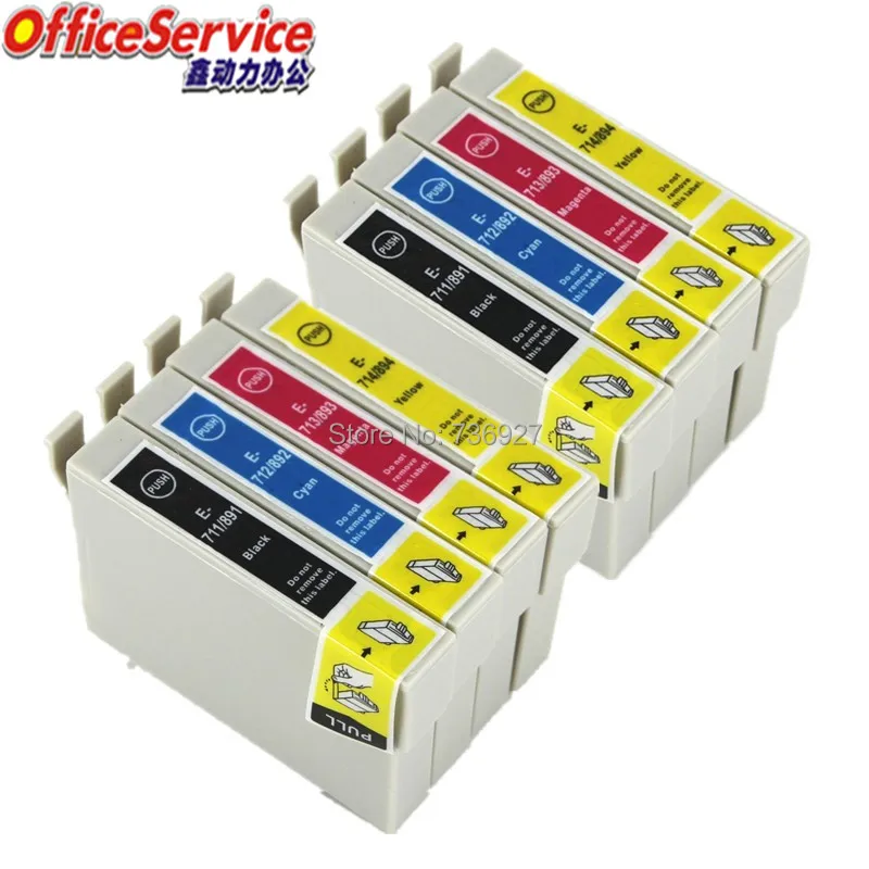 Совместимый чернильный картридж T0711 T0891 для Epson Stylus SX110 SX105 SX115 SX200 SX205 SX209 SX210