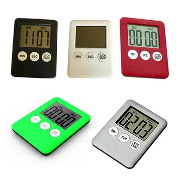 

Ultra-thin Digital Kitchen Timer Battery Operated with Magnetic Back LCD Display Minute Second Countdown Time Reminder