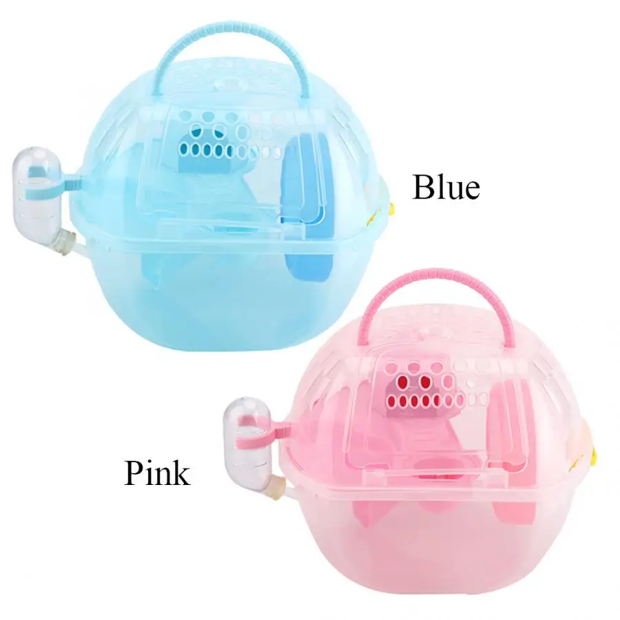 

Hamster House Cage Portable Hamster Cage Transparent Plastic Mouse House -equipped Accessories Hamster New Style New Style