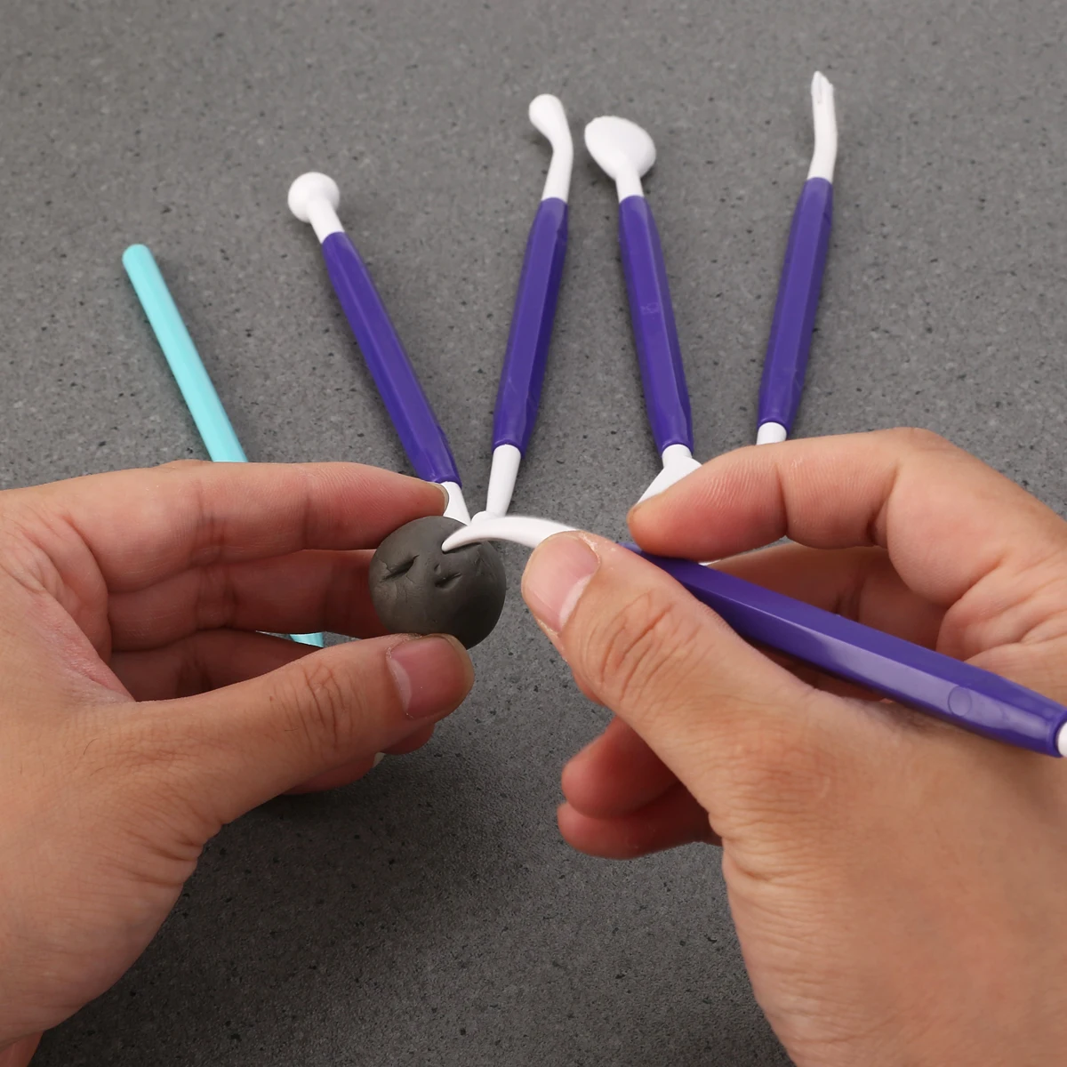 9PCs Clay Modeling Tools Crafts Pottery Clay Sculpture Caving Scraper