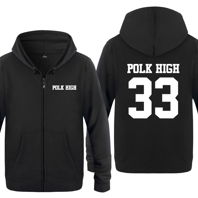 

Polk High - Al Bundy Married With Children Funny Hoodies Men 2018 Men's Fleece Zipper Cardigans Hooded Sweatshirts