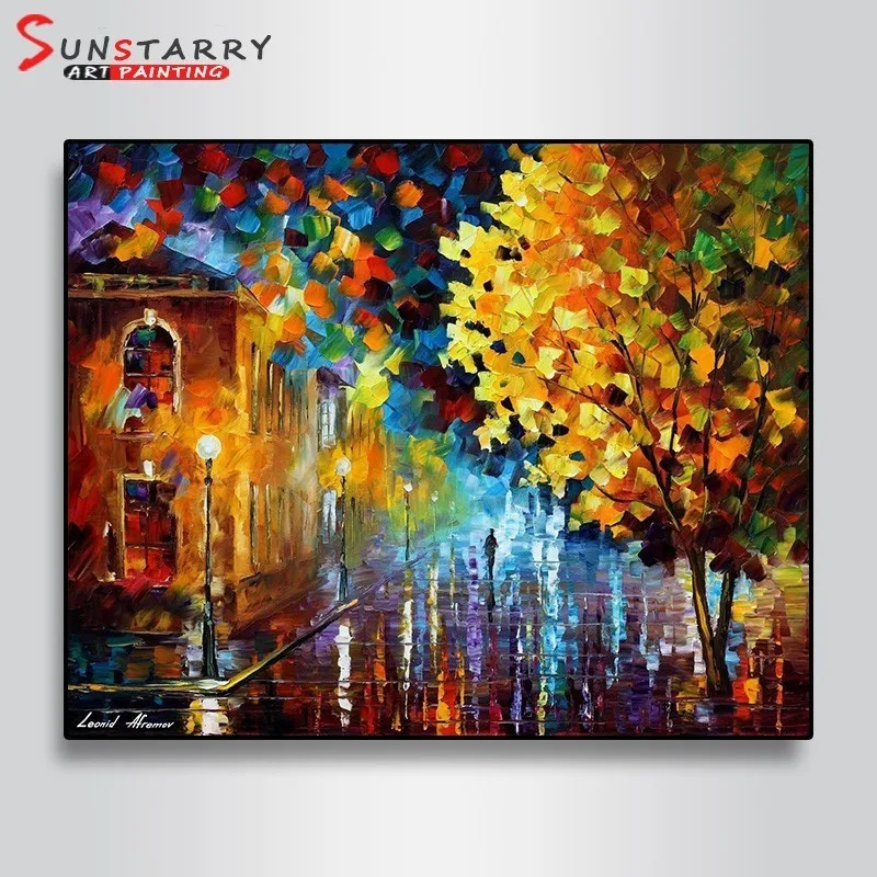 

Sunstarry 5D Diamond Painting DIY Street Scenery Diamond Embroidery Cross Stitch Landscape Full Round Picture Rhinestones Mosaic