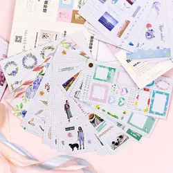 30 листов Винтаж клей наклейки милый Единорог StickersKawaii канцелярские наклейки для малыша DIY декоративные принадлежности для скрапбукинга