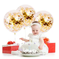 15 шт. Русалка воздушный шар прозрачный латекс конфетти воздушный шар для душа ребенка день рождения свадьба юбилей фестиваль