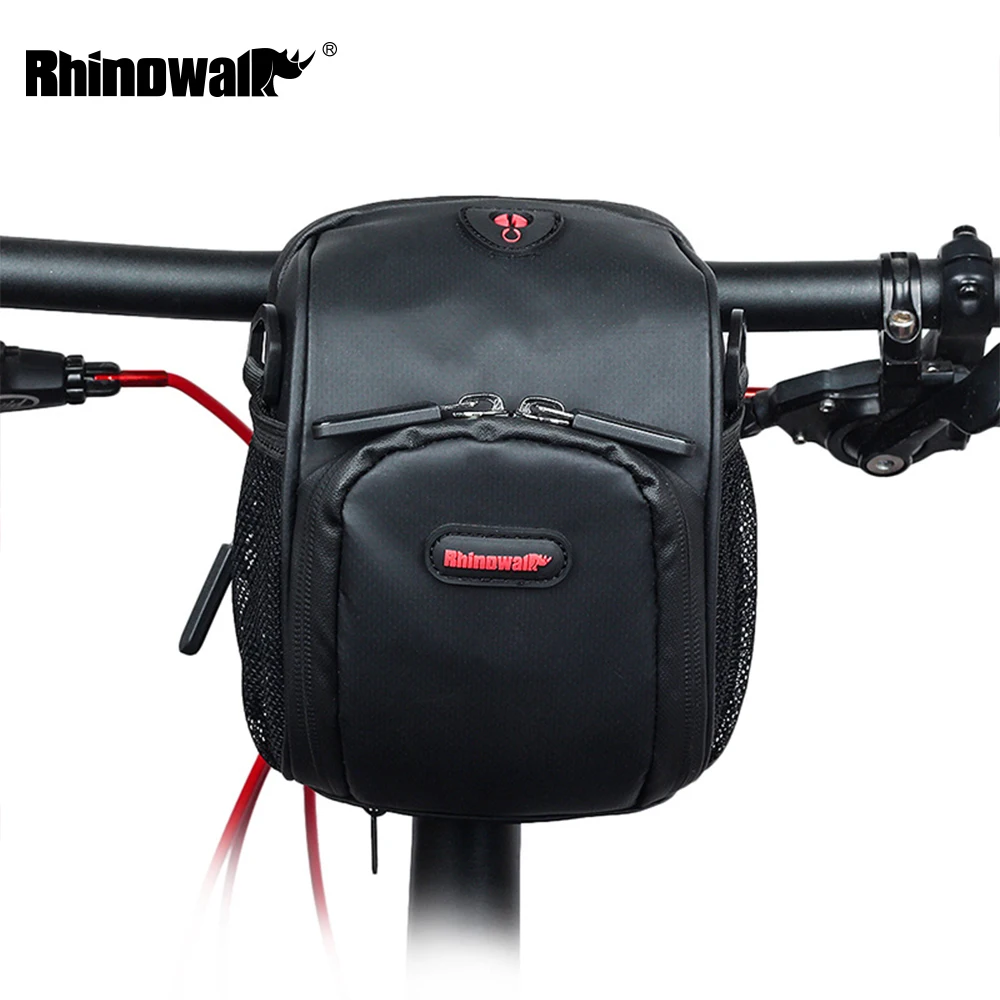 

RHINOWALK 26L Waterproof Bicycle Bag Handlebar Bag Bike Front Rainproof Tube Bag Shoulder Pack Phone Holder with Rain Cover