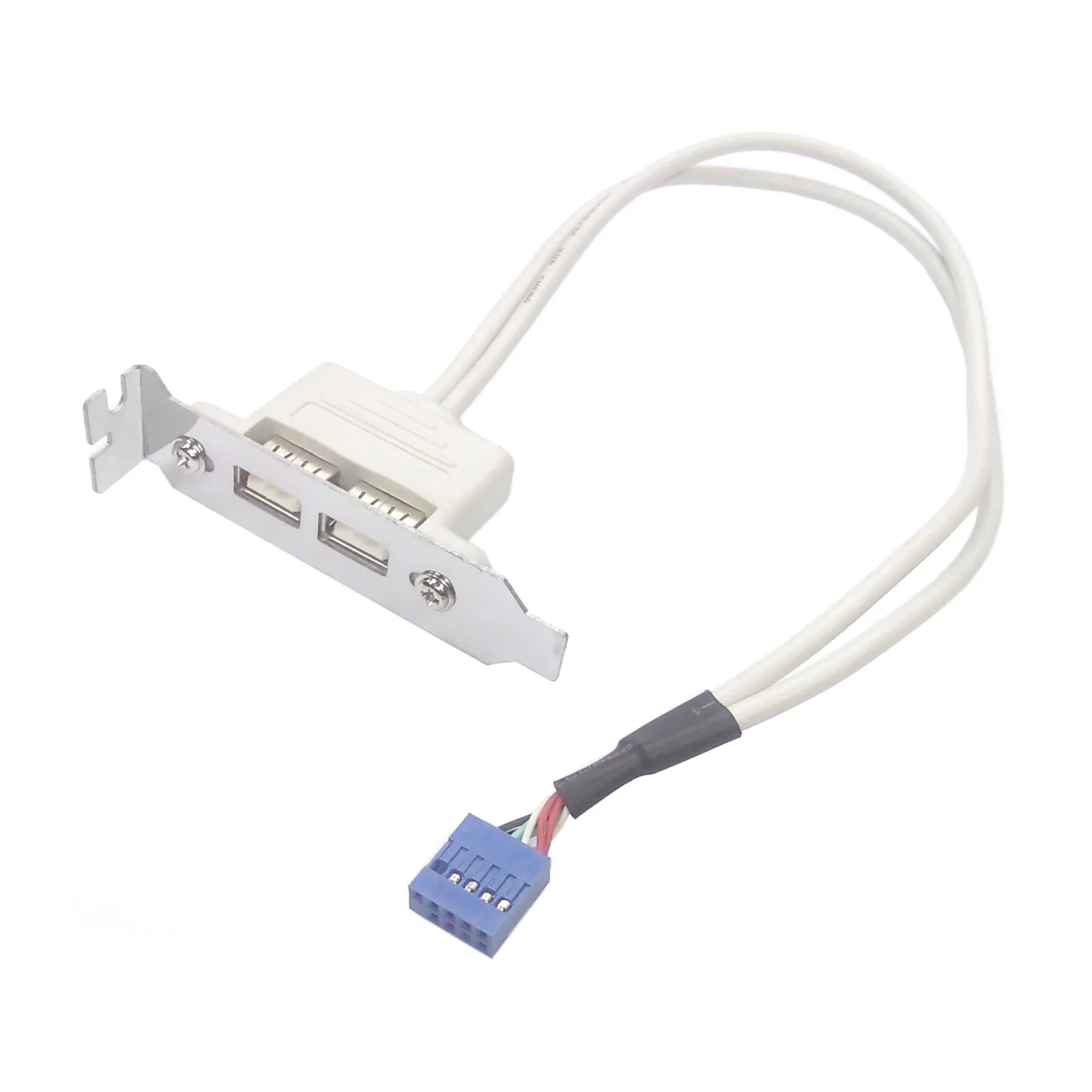 Тип USB 2 0 Женский Панель к материнской плате 9pin кабель 30 см с низкий профиль 8